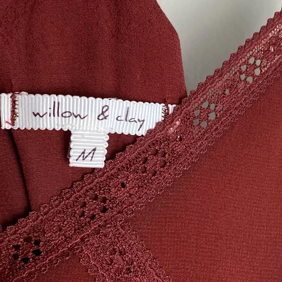 Women's Willow and Clay Chiffon Midi Shift Slip Dress Sz: Medium - Picture 4 of 12